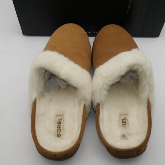 NEW SOREL Nakiska Slide II Women's 12 Suede Lined Slippers Brown Indoor/Outdoor - Picture 3 of 9